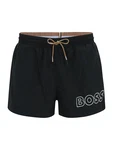 BOSS Badeshorts 'Mooneye' schwarz/weiß