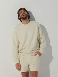 ABOUT YOU x Alvaro Soler Sweatshirt 'Pierre' beige/creme
