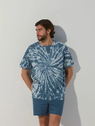 ABOUT YOU x Alvaro Soler Shirt 'Rico' blau/petrol/mischfarben