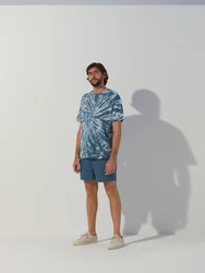 ABOUT YOU x Alvaro Soler Shirt 'Rico' blau/petrol/mischfarben