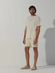 ABOUT YOU x Alvaro Soler T-Shirt 'Rocco' beige/creme