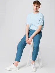 ABOUT YOU x Alvaro Soler T-Shirt 'Rocco' blau/hellblau