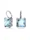 Swarovski Náušnice  modrá / stříbrná