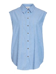 Halenka 'ALVA' kouřově modrá / bílá