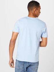 ALPHA INDUSTRIES T-Shirt hellblau/weiß