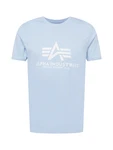 ALPHA INDUSTRIES T-Shirt hellblau/weiß