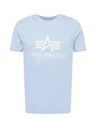 T-Shirt hellblau / wei