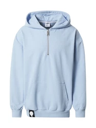 ABOUT YOU x Rewinside Sweatshirt 'Elias' hellblau / schwarz / weiß