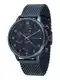 TOMMY HILFIGER Uhr dunkelblau / rot / silber / wei