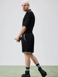 ABOUT YOU x Rewinside Shorts 'Aras' schwarz/weiß
