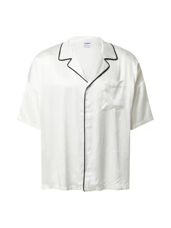 ABOUT YOU x Rewinside Shirt 'Yasin' schwarz/weiß