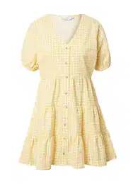 In The Style Košilové šaty 'JOSSA' světle žlutá / bílá