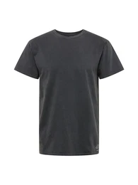 T-Shirt 'MIRROR' dunkelgrau / rot