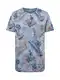 Key Largo T-Shirt 'Santa Fe' blau / opal / khaki / feuerrot