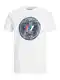 JACK & JONES T-Shirt ''''Nate'''' navy / himmelblau / rot / weiß