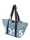 BOSS Black Nakupovalna torba ''''Deva''''  moder denim / rna / bela