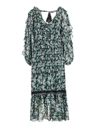 Šaty modrá / světlemodrá / šedá / svítivě zelená / černá