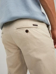 JACK & JONES Chinohose 'Marco Fury' creme/schwarz