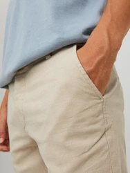 JACK & JONES Chinohose 'Marco Fury' creme/schwarz