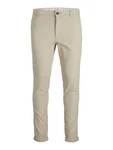 JACK & JONES Chinohose 'Marco Fury' creme/schwarz