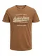 JACK & JONES T-Shirt ''''BOOSTER'''' beige / chamois / schwarz