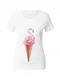 EINSTEIN & NEWTON Tričko 'Flamingo Ice'  hnědá / kaštanově hnědá / pink / tmavě růžová / bílá