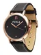 FURLA Analogové hodinky  růžově zlatá / černá