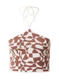 Kardigany krémová / hnědá