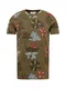 GARCIA T-Shirt khaki / mischfarben