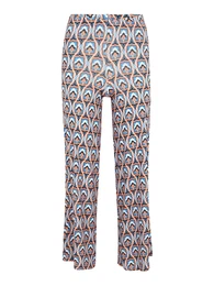 Dorothy Perkins Petite Hlače 'Geo' azur / marelica / crna / bijela