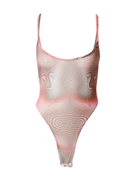 Tričkové body barvy bláta / malinová / pastelově červená / offwhite