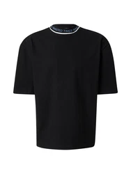 ABOUT YOU x Rewinside T-Shirt 'Cem' blau/schwarz/weiß