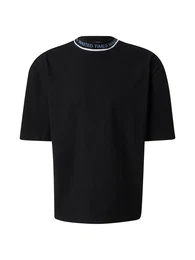 T-Shirt 'Cem' blau / schwarz / wei