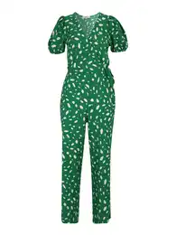 Dorothy Perkins Petite Overal zelená / bílá