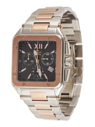 Uhr rosegold / schwarz / silber
