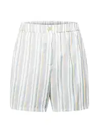 Kalhoty 'Liddy' kouřově modrá / žlutá / zelená / bílá