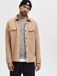 SELECTED HOMME Übergangsjacke 'SLHJackie' beige