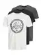 JACK & JONES T-Shirt navy / dunkelgrau / schwarz / wei