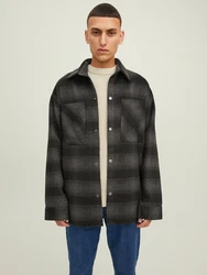 JACK & JONES Jacke Bane dunkelgrau / schwarz