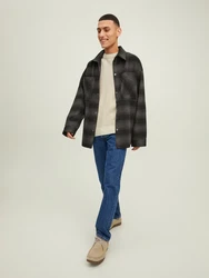 JACK & JONES Jacke Bane dunkelgrau / schwarz