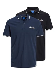Poloshirt ''''TONS'''' navy / goldgelb / schwarz / weiß