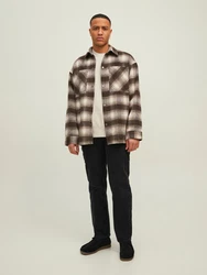 JACK & JONES Jacke Bane creme/dunkelbraun