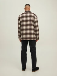 JACK & JONES Jacke Bane creme/dunkelbraun