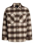 JACK & JONES Jacke Bane creme/dunkelbraun