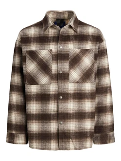 JACK & JONES Jacke Bane creme/dunkelbraun
