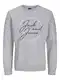 JACK & JONES Sweatshirt 'JERRY' navy / hellgrau / weiß
