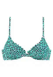 Bikini gornji dio menta / crna / bijela