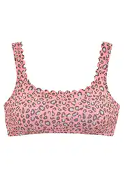 Bikini gornji dio svijetloplava / smeđa / losos