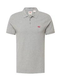 LEVI'S Poloshirt 'Housemark Polo' graumeliert / rot / wei