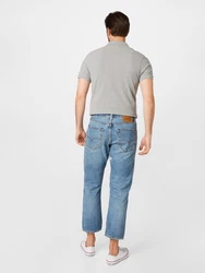 LEVI'S Jeans '551Z Straight Crop' blau
